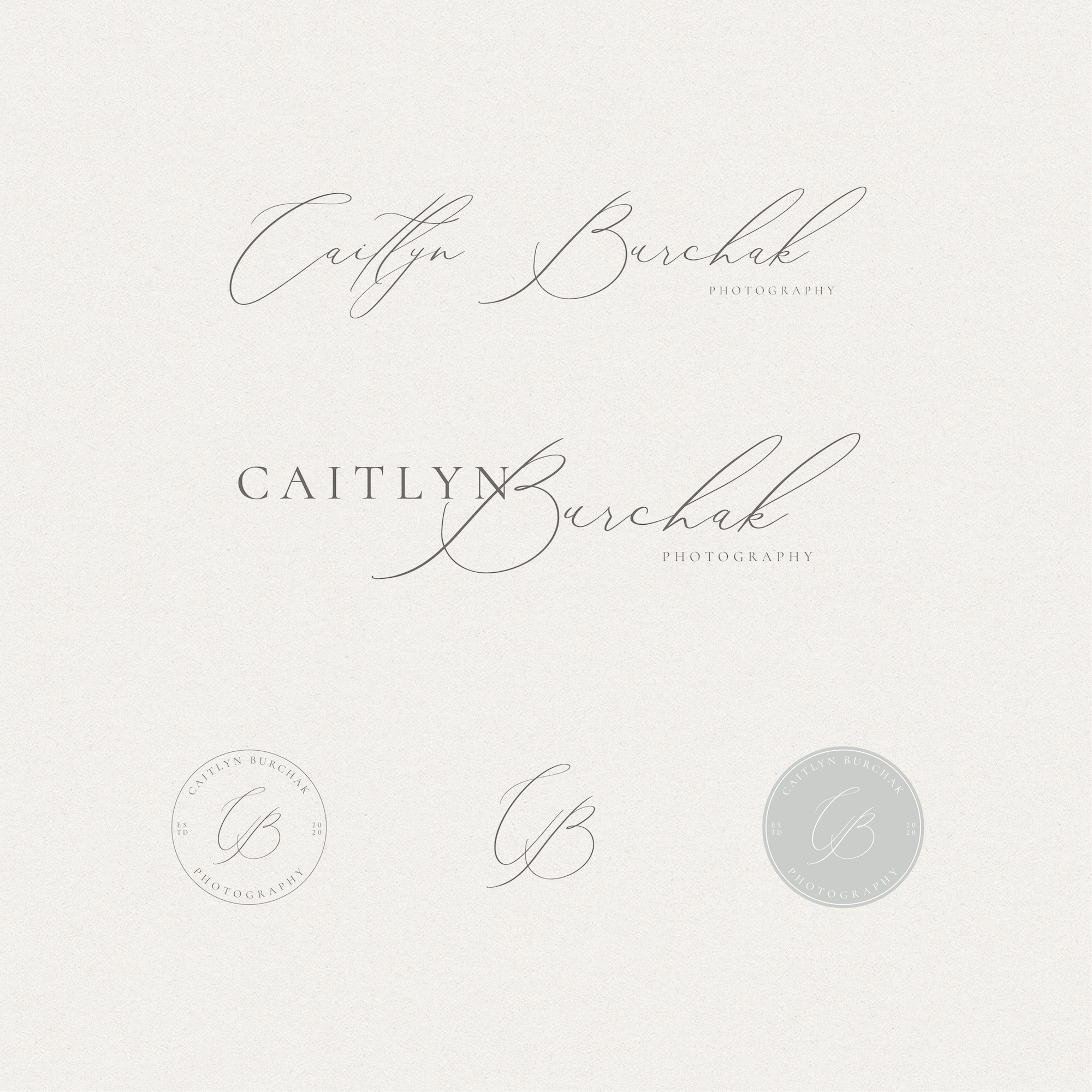 caitlyn burchak photography logos